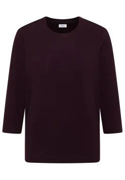 Cecil Shirts*Shirt mit Rippstruktur eggplant red