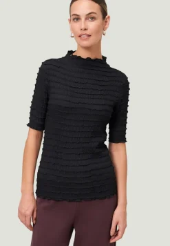 Zero Shirts*Shirt mit Rüschen black beauty