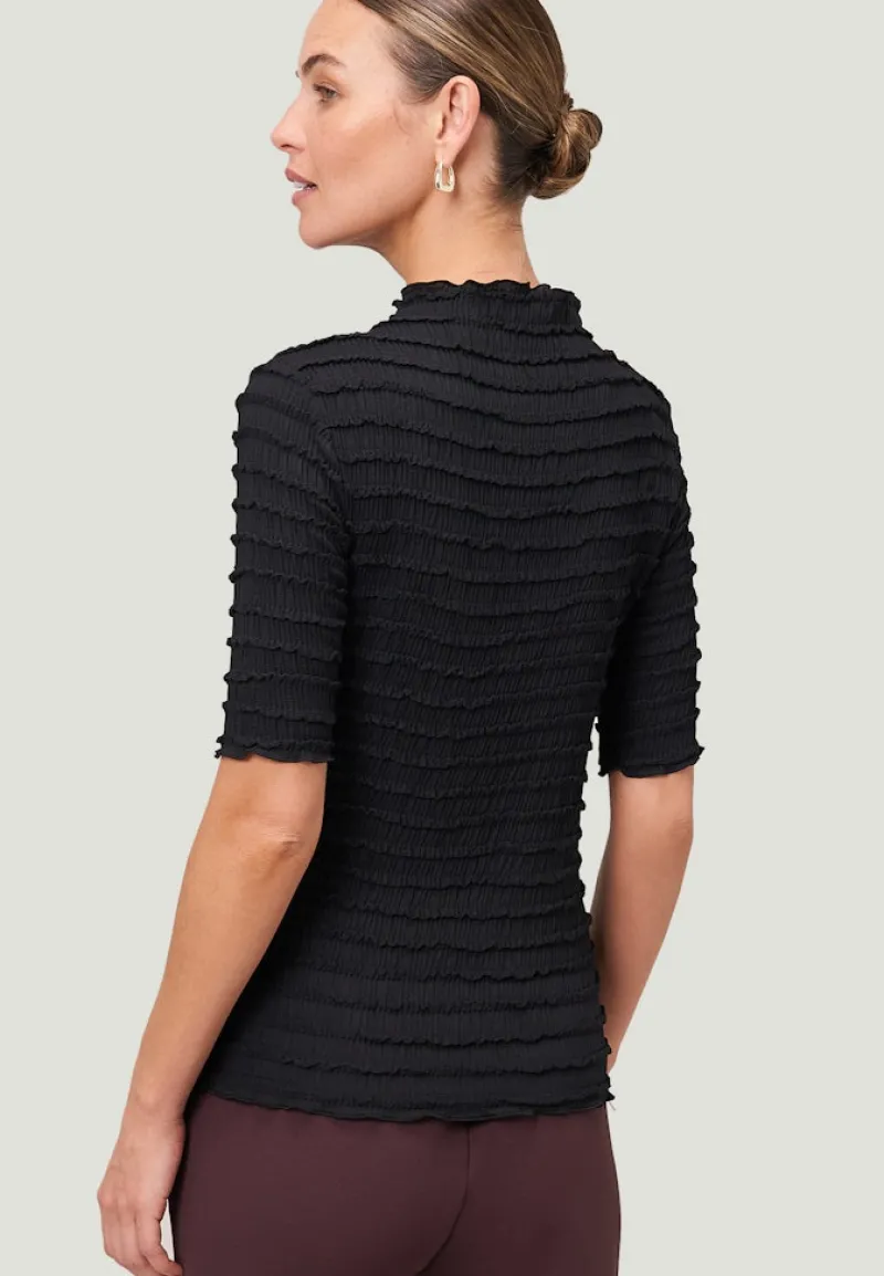 Zero Shirts*Shirt mit Rüschen black beauty