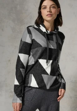 Cecil Shirts*Shirt mit Schalkragen black melange