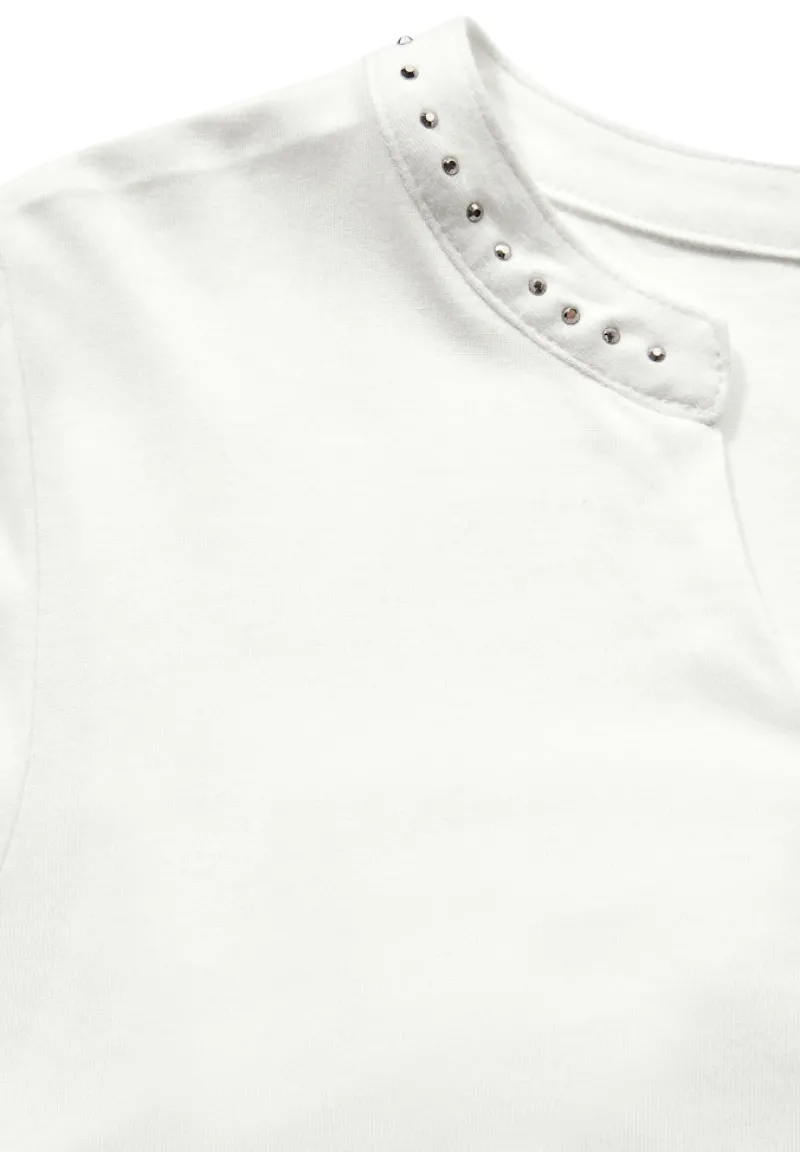 Cecil Shirts*Shirt mit Schmucksteinchen vanilla white
