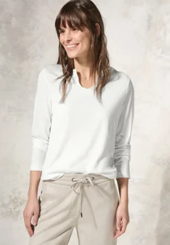Cecil Shirts*Shirt mit Schmucksteinchen vanilla white