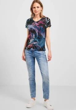 Cecil Shirts*Shirt mit Schulterdetail carbon grey