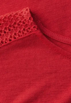 Street One Shirts*Shirt mit Spitzendetail glory red