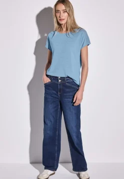 Street One Shirts*Shirt mit Spitzendetail serenity blue