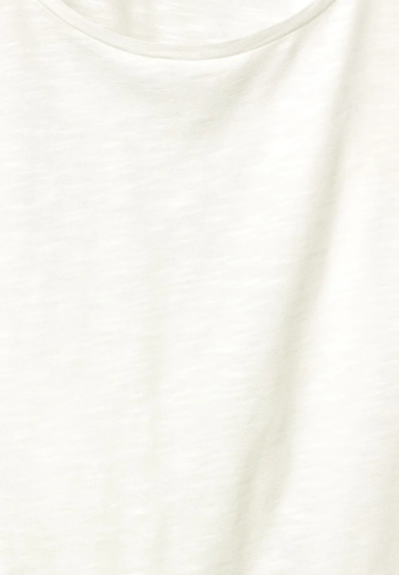 Street One Shirts*Shirt mit Spitzeneinsatz off white