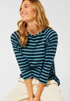 Cecil Shirts*Shirt mit Streifen Muster light eucalyptus green