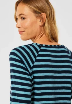 Cecil Shirts*Shirt mit Streifen Muster light eucalyptus green