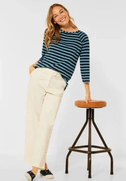 Cecil Shirts*Shirt mit Streifen Muster light eucalyptus green