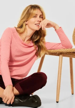 Cecil Shirts*Shirt mit Streifen Muster rose pepper