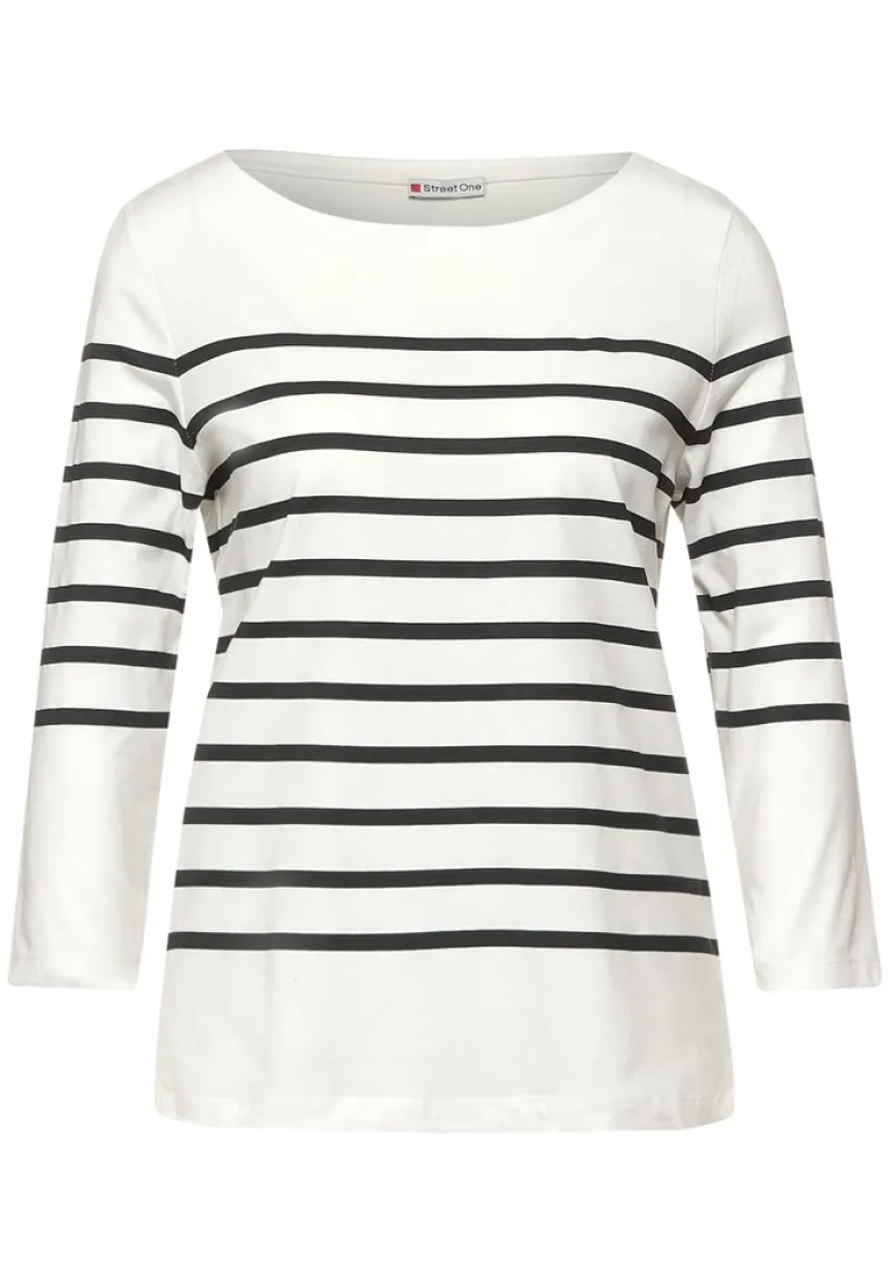 Street One Shirts*Shirt mit Streifen off white
