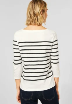 Street One Shirts*Shirt mit Streifen off white