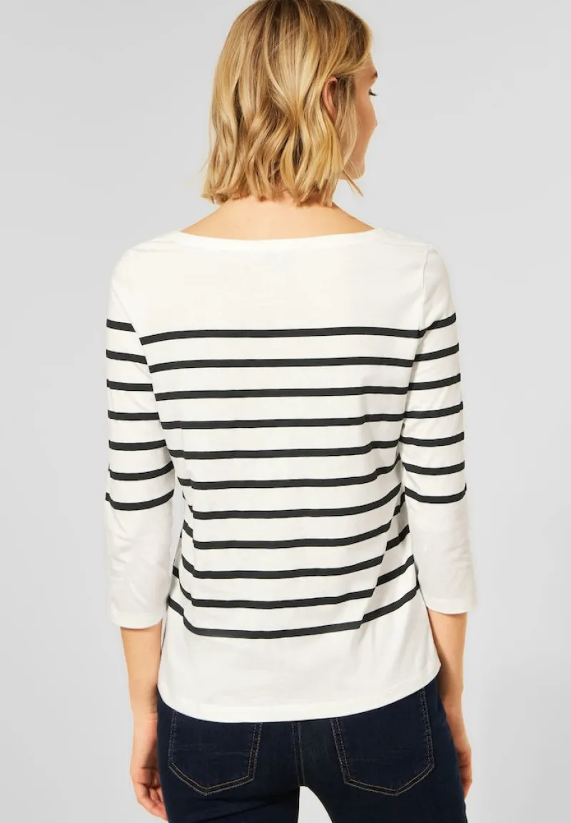 Street One Shirts*Shirt mit Streifen off white
