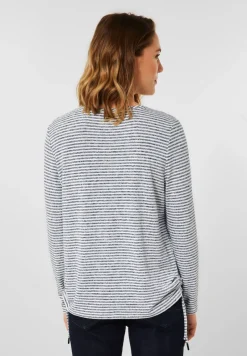 Cecil Shirts*Shirt mit Streifenmuster mid blue melange