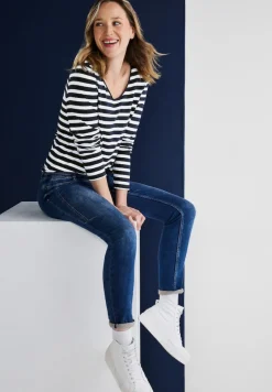 Street One Shirts*Shirt mit Streifenmuster deep blue