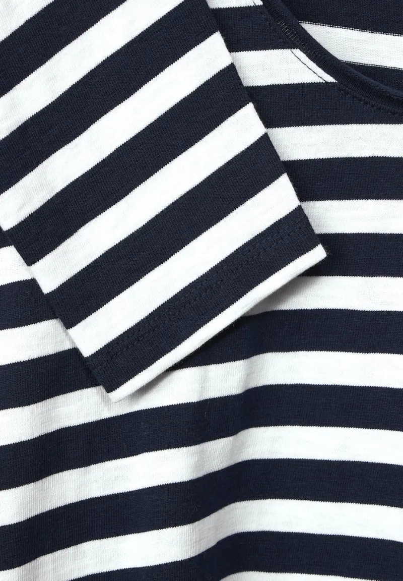 Street One Shirts*Shirt mit Streifenmuster deep blue