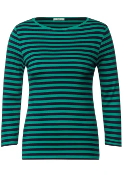 Cecil Shirts*Shirt mit Streifenmuster smaragd green