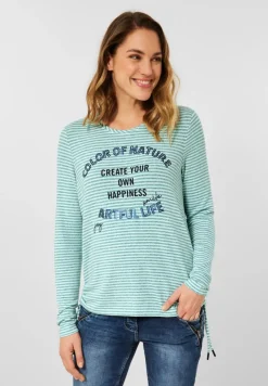 Cecil Shirts*Shirt mit Streifenmuster smaragd green melange