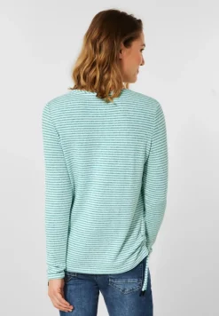 Cecil Shirts*Shirt mit Streifenmuster smaragd green melange