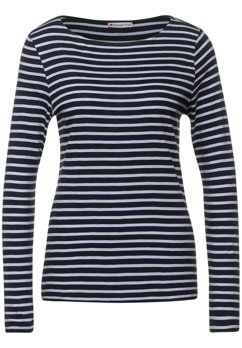 Street One Shirts*Shirt mit Streifenmuster mid sunny blue