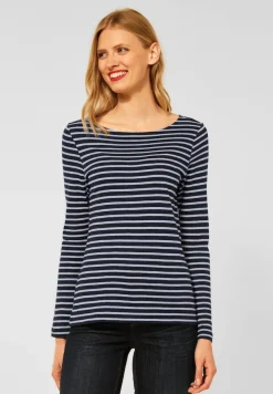 Street One Shirts*Shirt mit Streifenmuster mid sunny blue