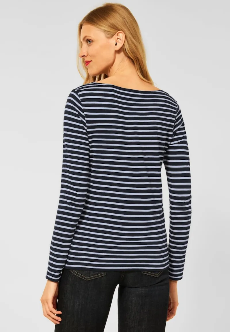 Street One Shirts*Shirt mit Streifenmuster mid sunny blue