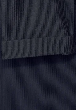 Street One Shirts*Shirt mit Streifenstruktur deep blue