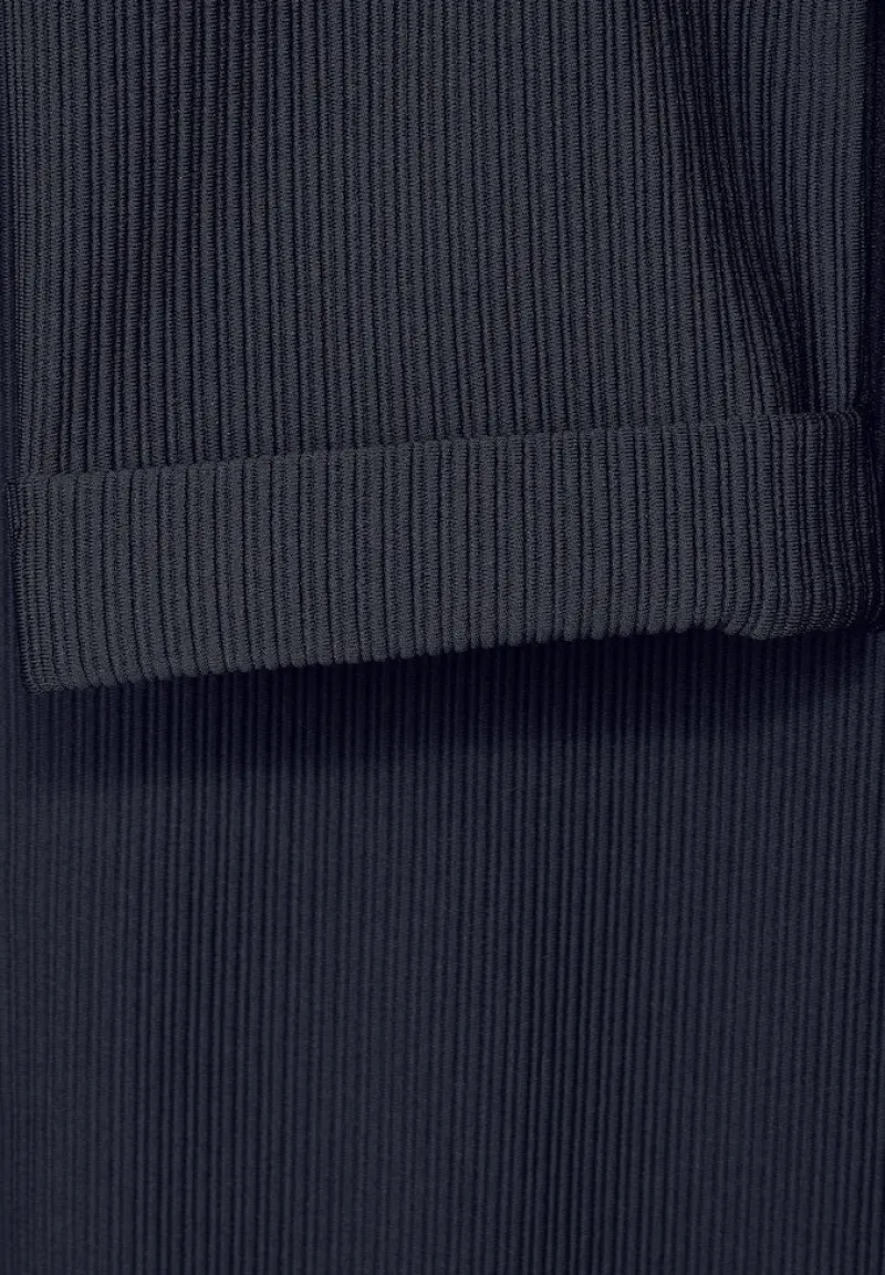 Street One Shirts*Shirt mit Streifenstruktur deep blue