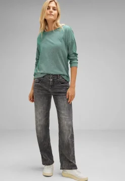 Street One Shirts*Shirt mit Streifenstruktur gentle green