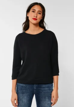 Street One Shirts*Shirt mit Struktur Black