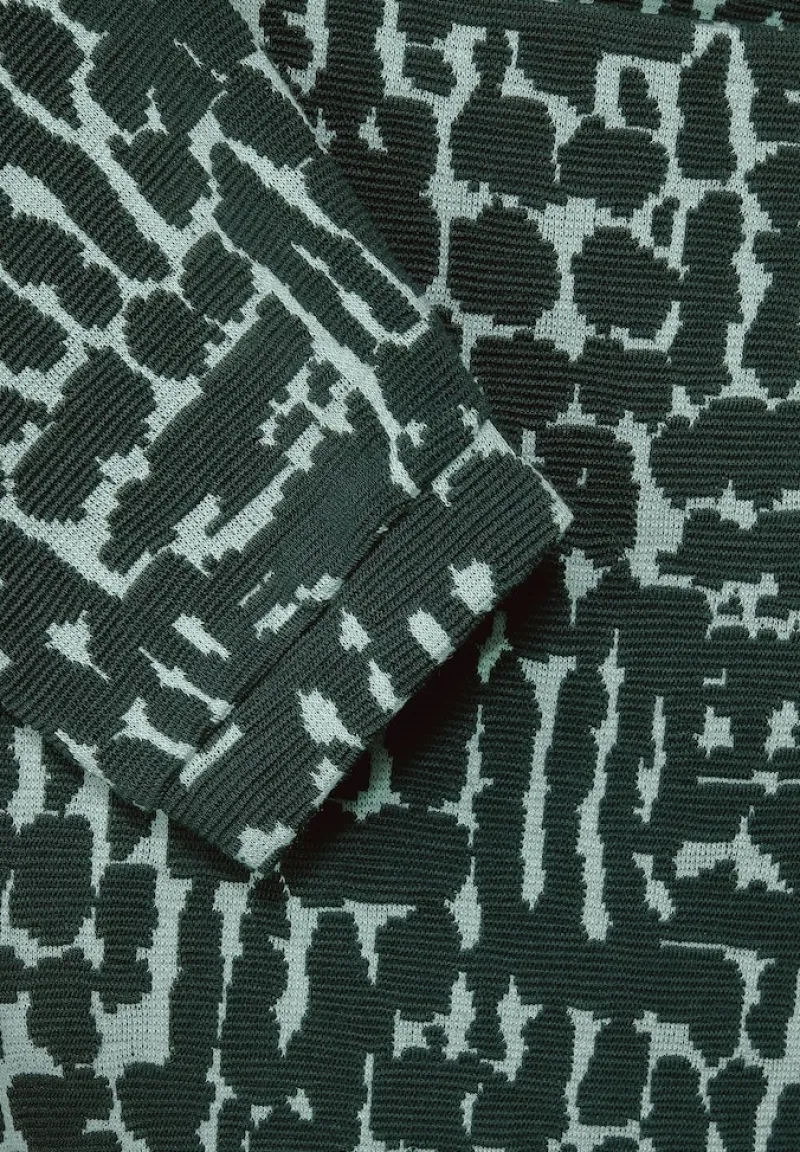 Street One Pullover & Sweatshirts*Shirt mit Struktur Dessin deep clary mint