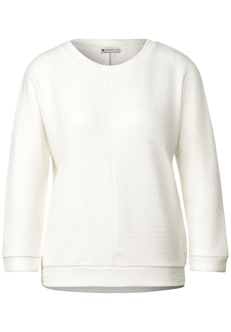 Street One Shirts*Shirt mit Struktur off white