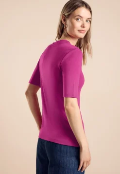 Street One Shirts*Shirt mit Turtle Neck royal fuchsia