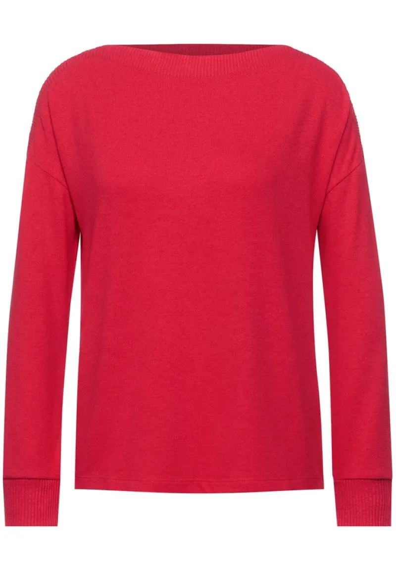 Street One Shirts*Shirt mit U-Boot Ausschnitt beloved raspberry