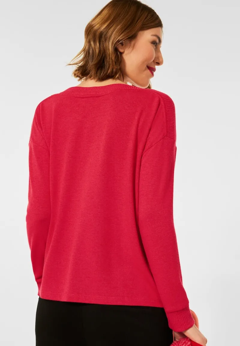 Street One Shirts*Shirt mit U-Boot Ausschnitt beloved raspberry