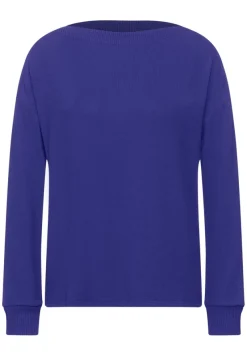 Street One Shirts*Shirt mit U-Boot Ausschnitt eminent blue