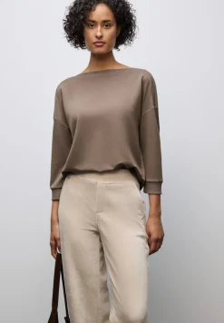 Street One Shirts*Shirt mit U-Boot-Ausschnitt silk brown