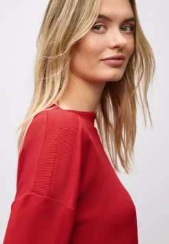 Street One Shirts*Shirt mit U-Boot-Ausschnitt Racing Red