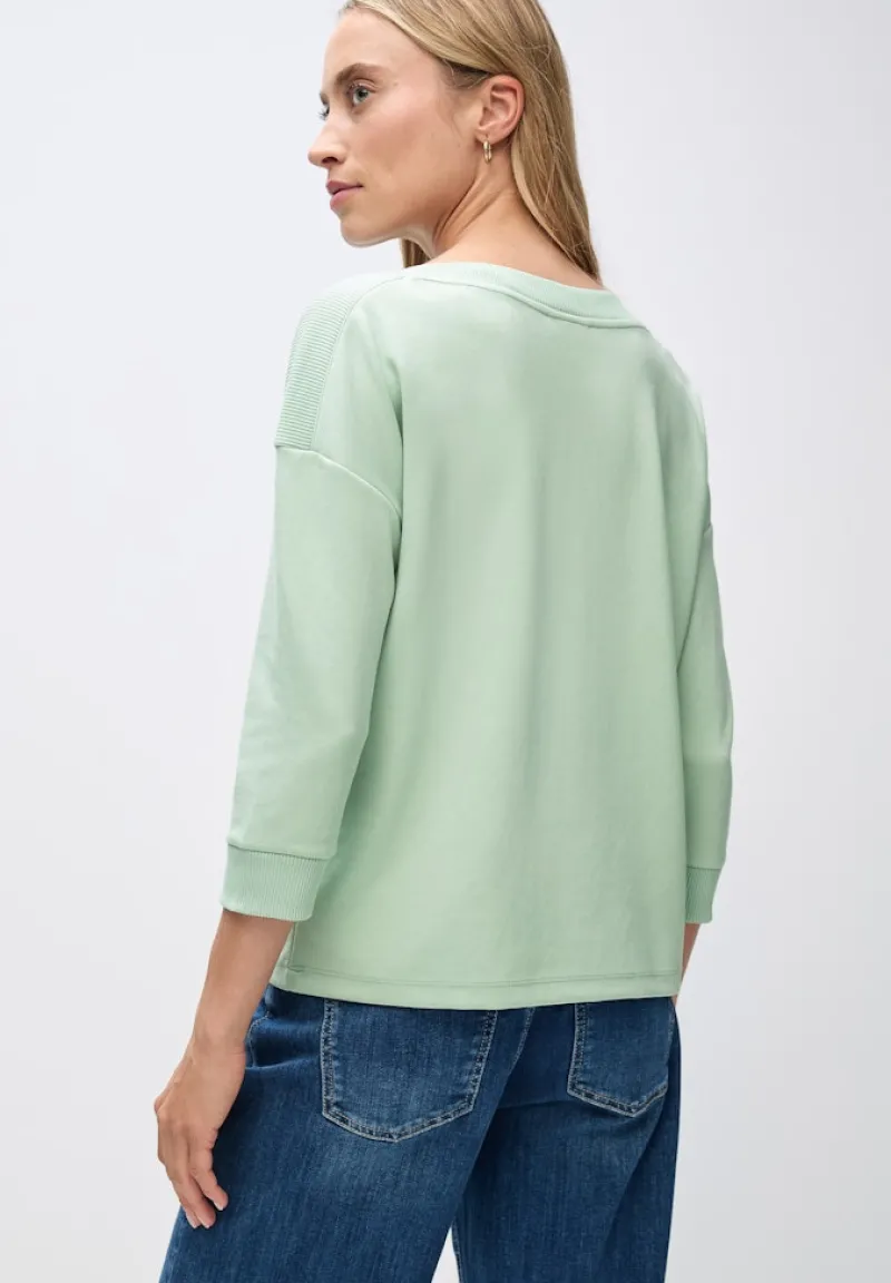Street One Shirts*Shirt mit U-Boot-Ausschnitt serene green