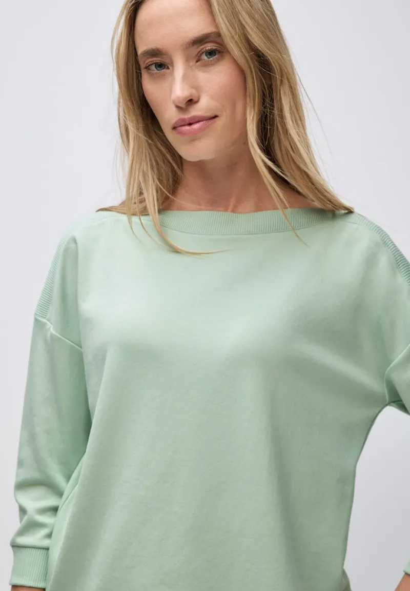 Street One Shirts*Shirt mit U-Boot-Ausschnitt serene green