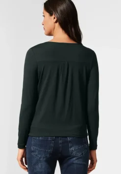 Street One Shirts*Shirt mit V-Ausschnitt deep clary mint