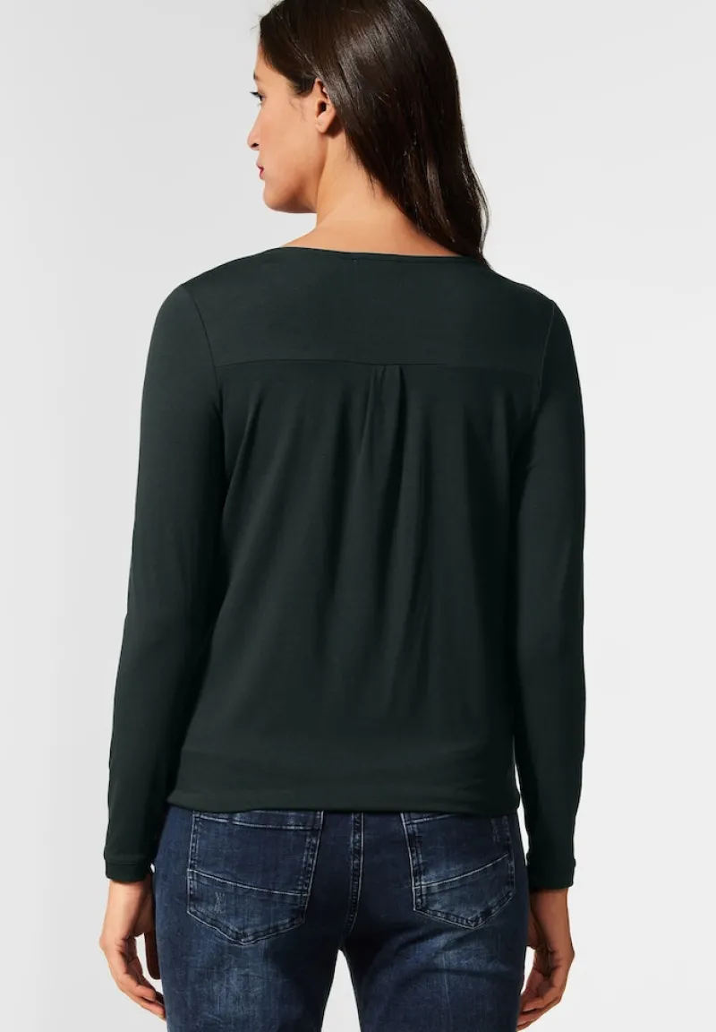 Street One Shirts*Shirt mit V-Ausschnitt deep clary mint