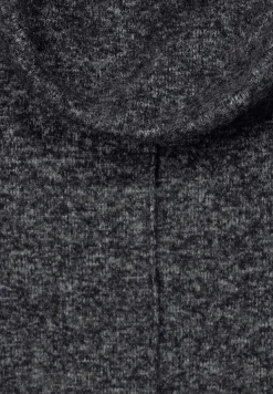 Cecil Shirts*Shirt mit Volumenkragen black melange