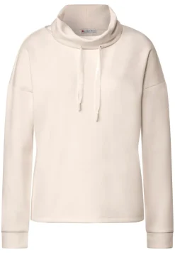 Street One Shirts*Shirt mit Volumenkragen lucid white