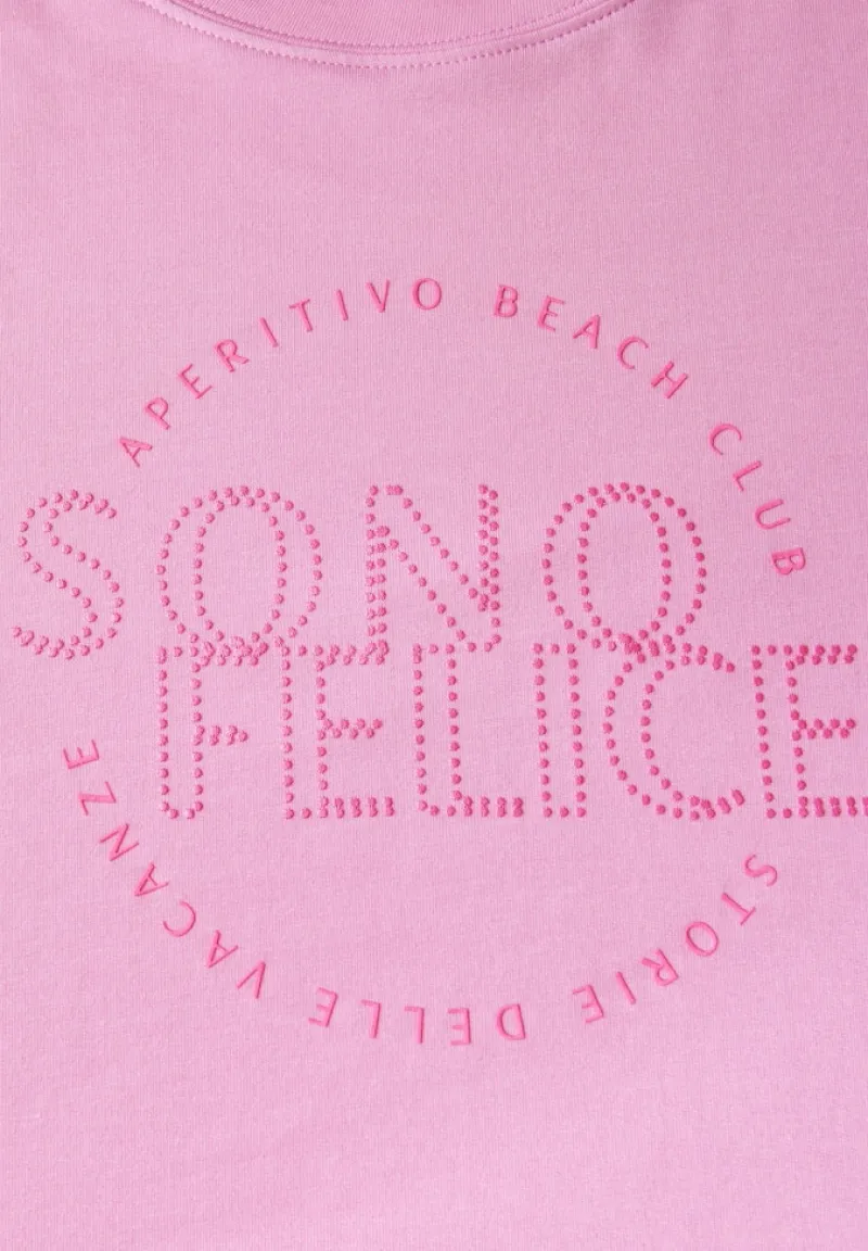 Cecil Shirts*Shirt mit Wording Artwork cherry blossom pink