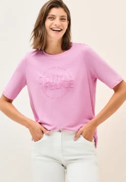 Cecil Shirts*Shirt mit Wording Artwork cherry blossom pink