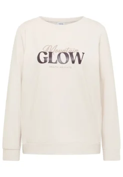 Cecil Shirts*Shirt mit Wording light greige