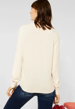 Street One Shirts*Shirt mit Wording Print cosy white