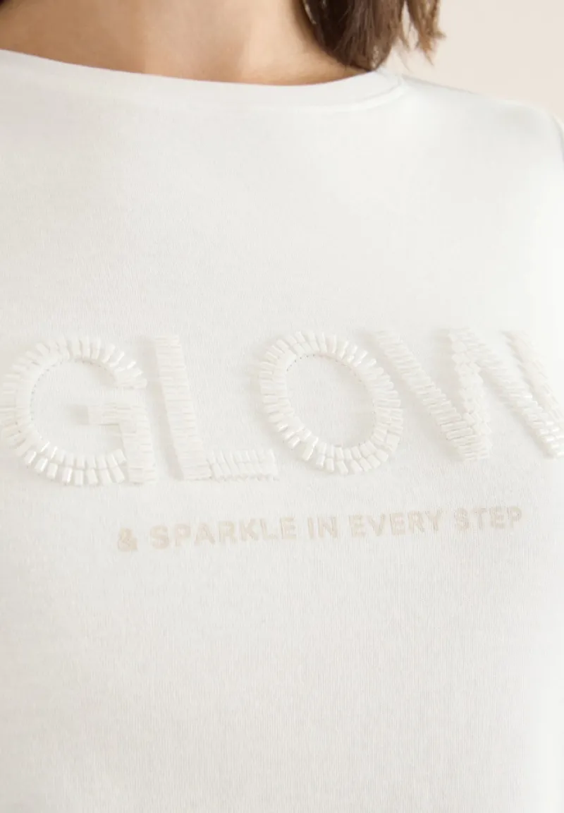 Cecil Shirts*Shirt mit Wording vanilla white