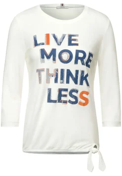 Cecil Shirts*Shirt mit Wordingprint vanilla white
